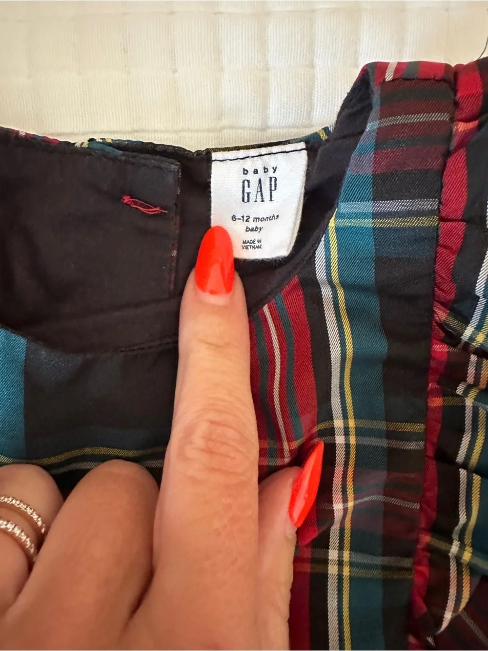 GAP Baby Plaid Shorts in Red, Green, Navy